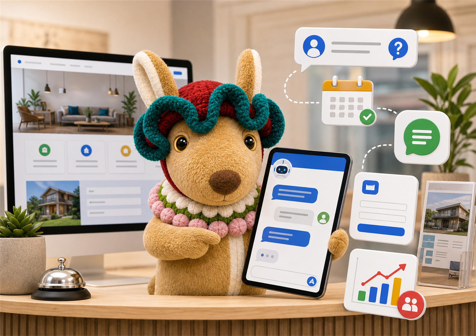 AI chatbot for small business website